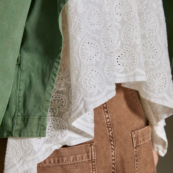 Anthropologie green khaki jacket for spring, summer, fall - Picture 5 of 6